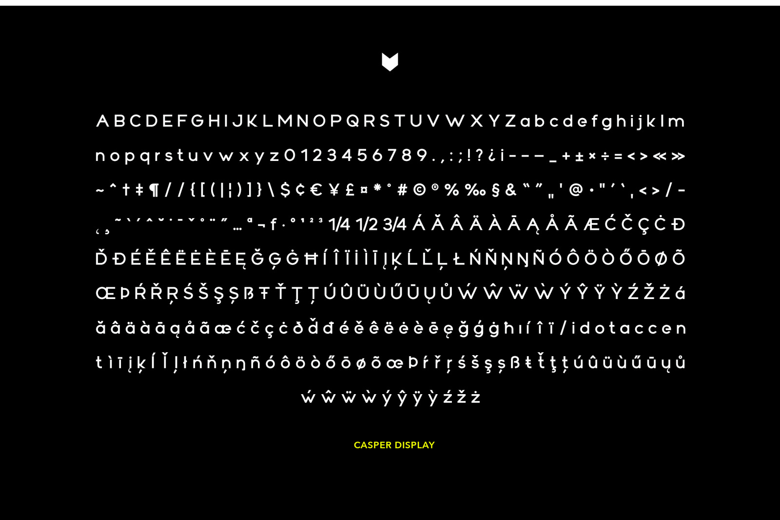 Casper Display Typeface Casper Display Typeface
