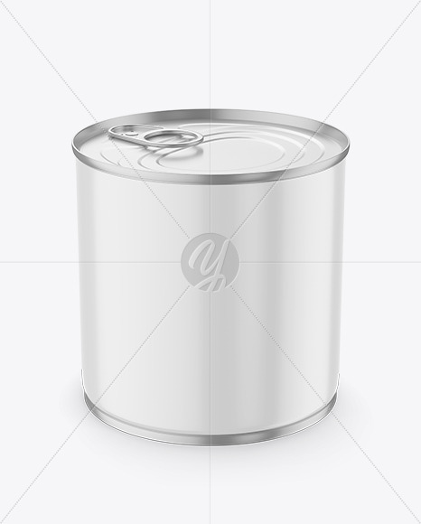 Tin Can With Pull Tab Mockup