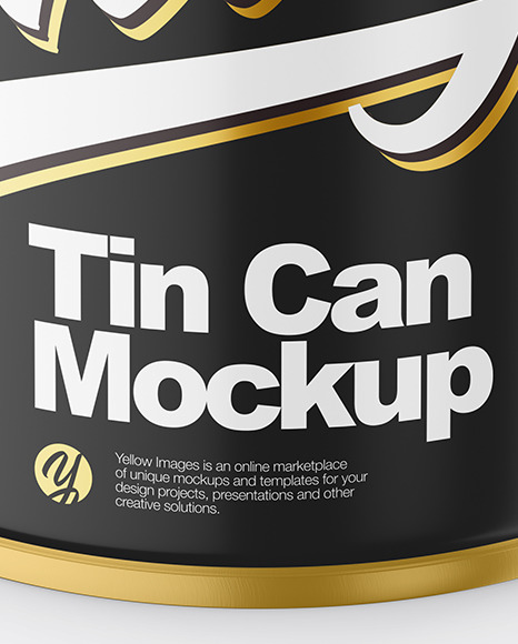 Tin Can With Pull Tab Mockup