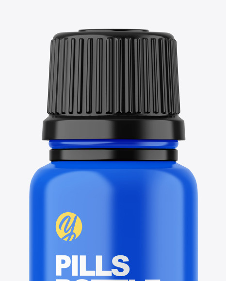 Glossy Pills Bottle Mockup