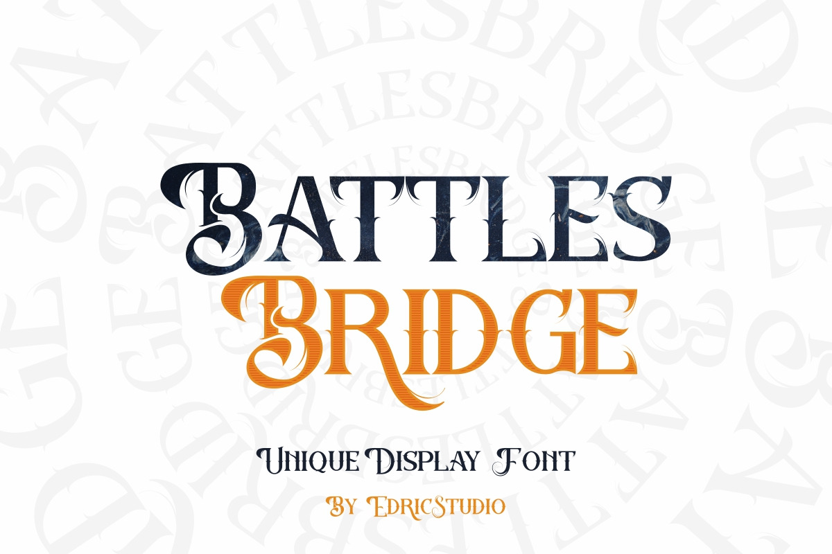 Battlesbridge Unique Character Font