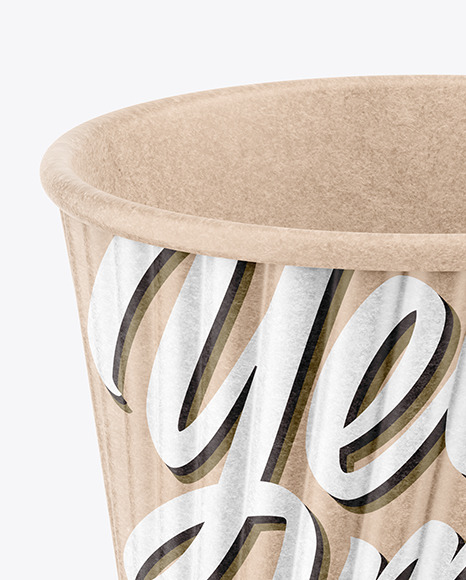 Kraft Coffee Cup Mockup