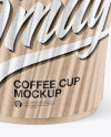 Kraft Coffee Cup Mockup