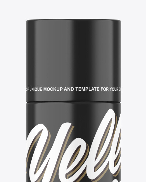 Glossy Aerosol Bottle Mockup