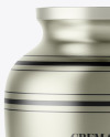 Metallic Cremation Urn Mockup