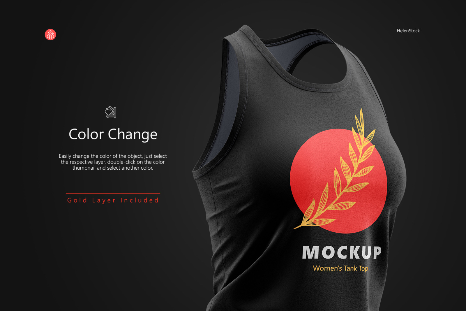 Women's Tank Top Mockup - Half Side Views Women's Tank Top Mockup - Half Side Views
