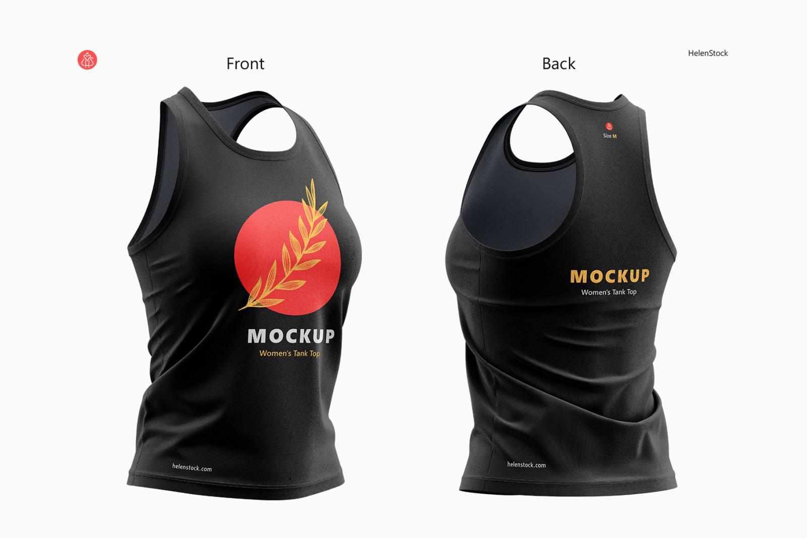 Women&#039;s Tank Top Mockup - Half Side Views