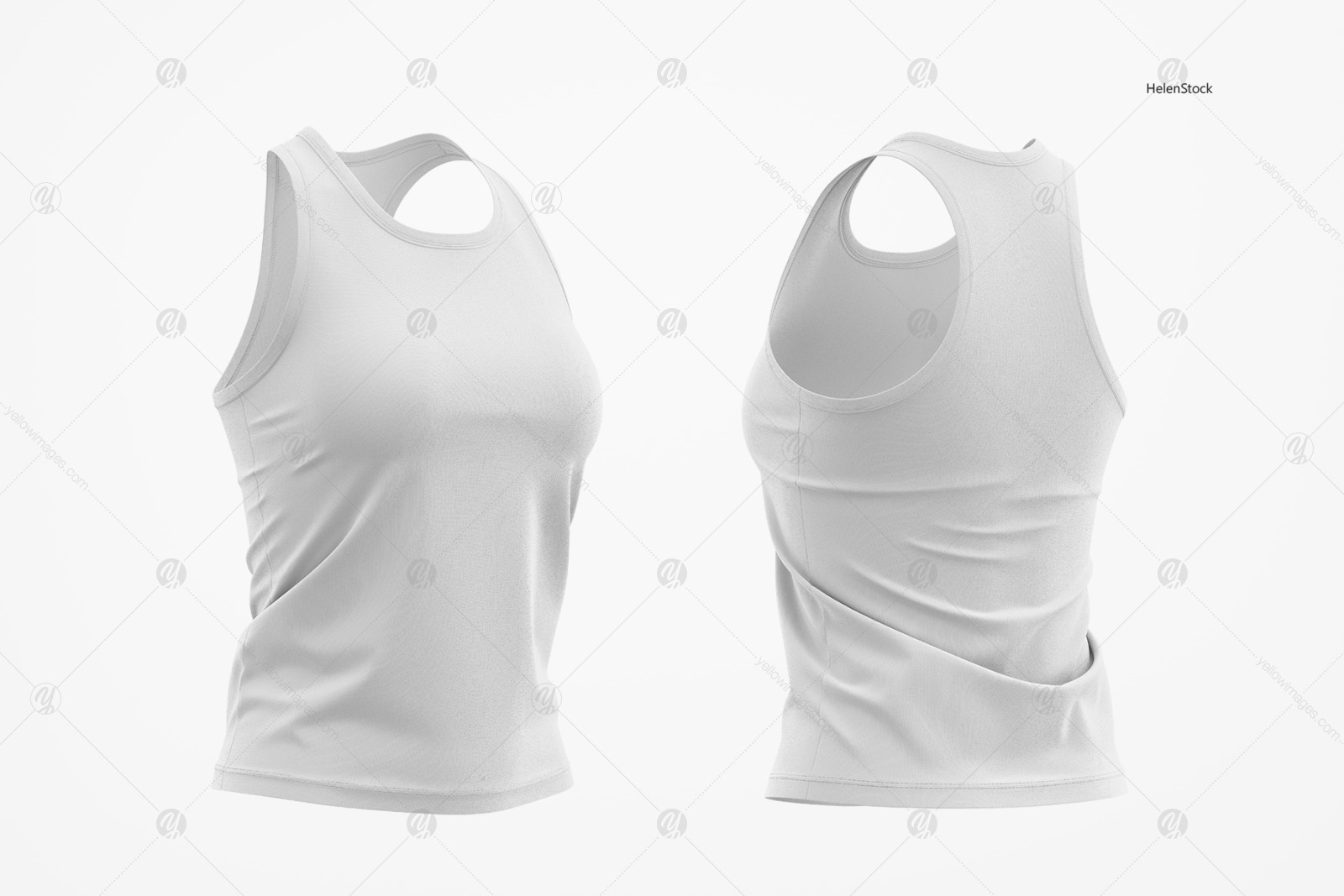 Women's Tank Top Mockup - Half Side Views Women's Tank Top Mockup - Half Side Views