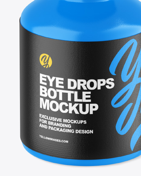 Glossy Eye Drops Bottle Mockup