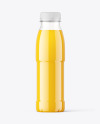 Clear Plastic Orange Juice Bottle Mockup