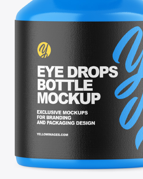 Glossy Eye Drops Bottle Mockup
