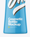 Glossy Plastic Bottle with Pump Mockup