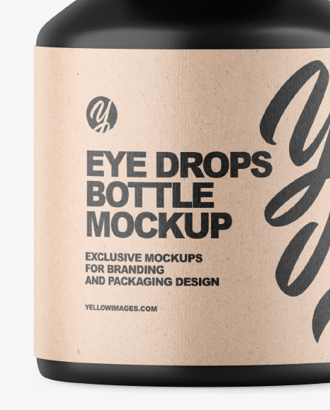 Matte Eye Drops Bottle Mockup