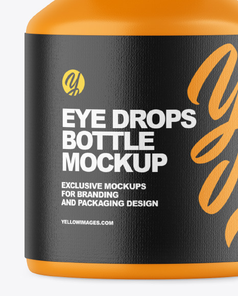 Matte Eye Drops Bottle Mockup