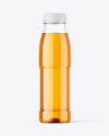 Clear Plastic Apple Juice Bottle Mockup