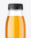 Clear Plastic Apple Juice Bottle Mockup