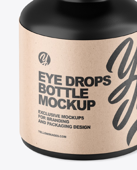 Matte Eye Drops Bottle Mockup