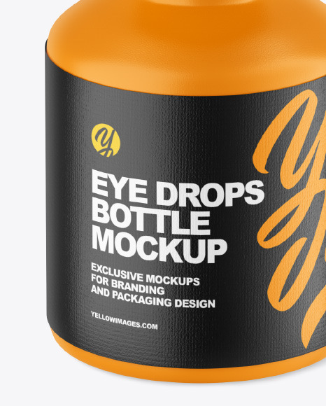 Matte Eye Drops Bottle Mockup