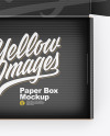 Opened Paper Box Mockup