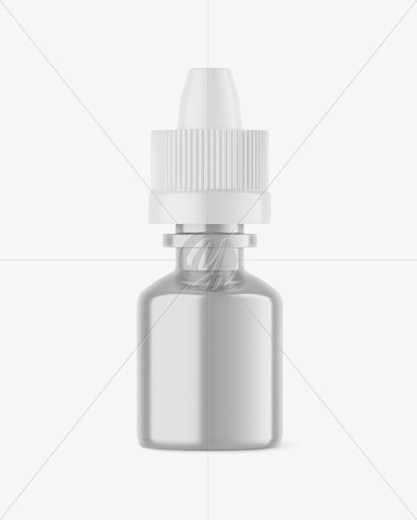 Metallic Eye Drops Bottle Mockup