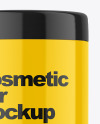 Glossy Cosmetic Jar Mockup