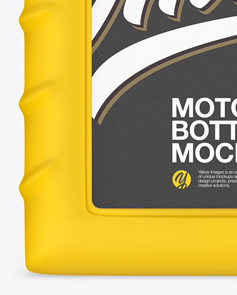 Matte Motor Oil Bottle Mockup