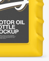 Matte Motor Oil Bottle Mockup