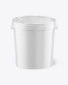 Glossy Plastic Bucket Mockup