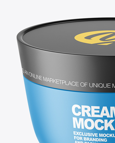 Matte Cream Jar Mockup