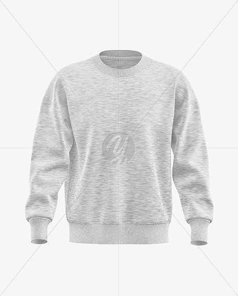 Melange Sweatshirt Mockup - Front View