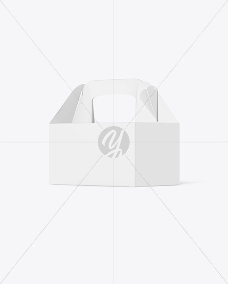 Glossy Box with Handle Mockup Glossy Box with Handle Mockup