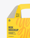 Glossy Box with Handle Mockup Glossy Box with Handle Mockup