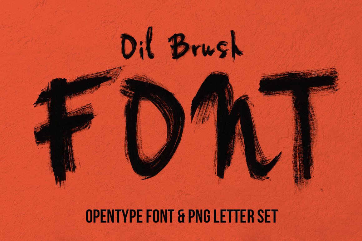 Oil Brush Font Oil Brush Font