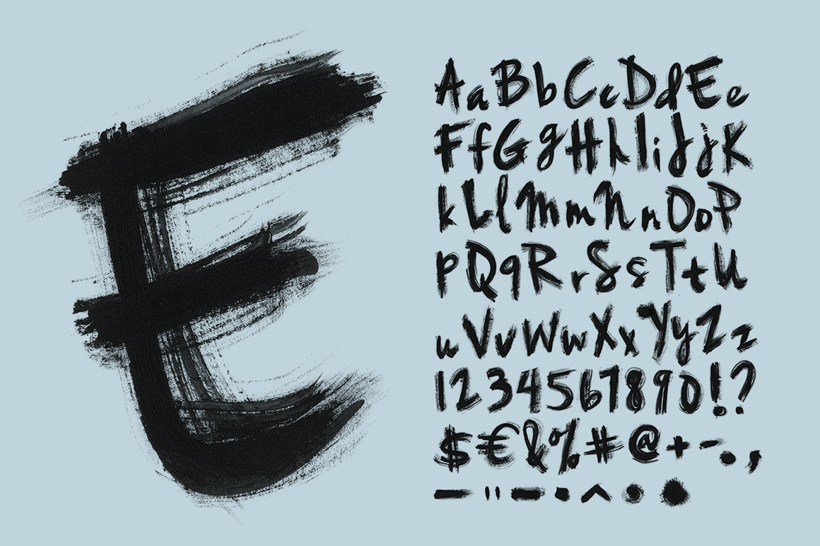 Oil Brush Font Oil Brush Font