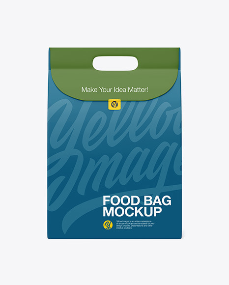 Matte Paper Food Bag Mockup