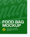 Matte Paper Food Bag Mockup