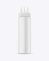Glossy 3 Hole Plastic Sauce Bottle Mockup