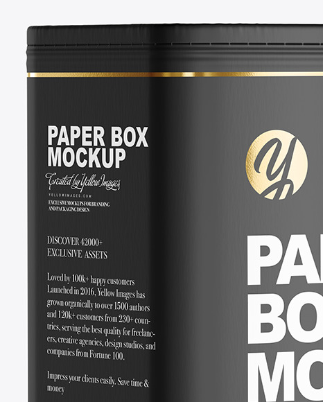 Matte Paper Box Mockup