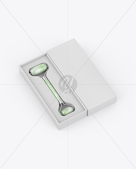 Jade Massage Roller W/ Box Mockup