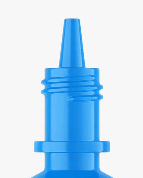 Glossy Opened Eye Drops Bottle Mockup