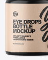 Glossy Opened Eye Drops Bottle Mockup