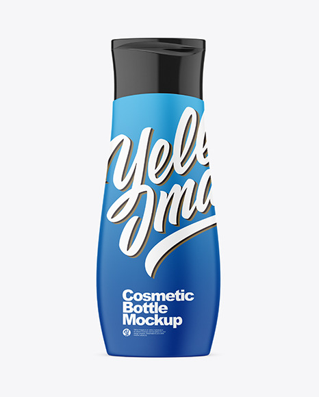 Matte Plastic Shampoo Bottle Mockup - Plastic+Shampoo+Bottle+Mockup+Gloss+Mockupcrew+3