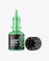Metallic Opened Eye Drops Bottle Mockup Metallic Opened Eye Drops Bottle Mockup