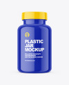 Glossy Plastic Jar Mockup