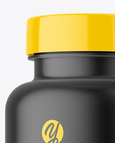 Matte Plastic Jar Mockup