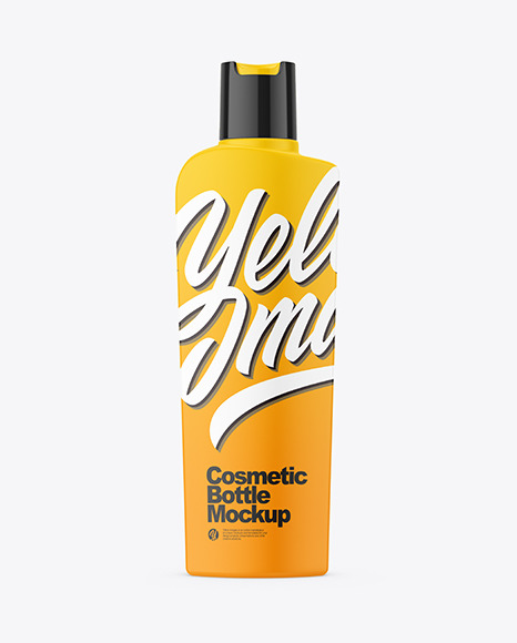 Matte Plastic Cosmetic Bottle Mockup