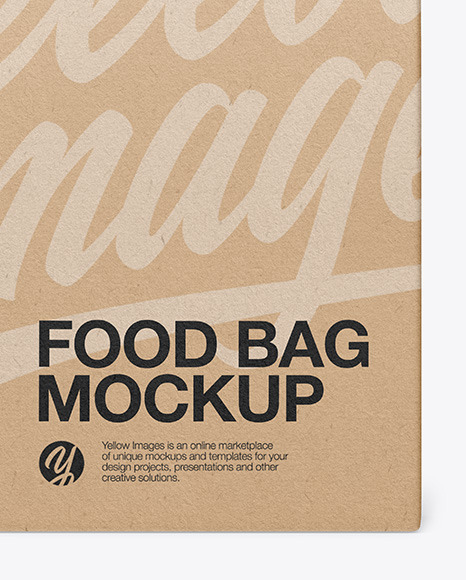 Kraft Paper Food Bag Mockup