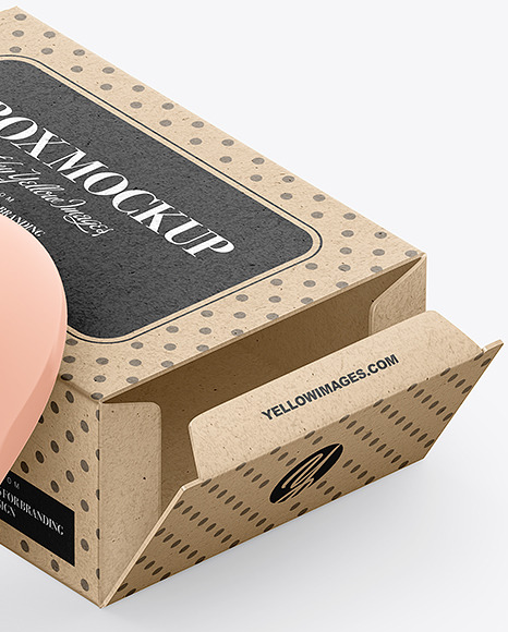 Kraft Paper Soap Box Mockup