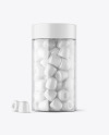 Plastic Bottle with Gummies Mockup