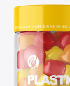 Plastic Bottle with Gummies Mockup